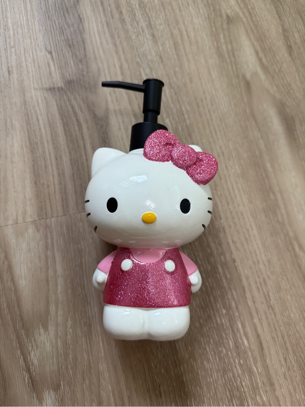Hello Kitty Pink Glitter Soap Lotion Pump Dispenser